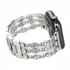 WAMN BLING DIAMOND BRACELET METAL BAND for Watch 6 SE 5 4 3 40mm 44mm 38mm 42mm Fran-35Kシルバーシリーズ240402