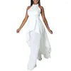 Roupas étnicas 2 peças Mulheres definidas com o top e calça de mangas brancas de traje de traje de traje de roupa africana no verão da moda alta lady lady chic sets