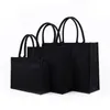 Personalized Black Burlap Tote Bags Custom Name Burlap Jute Bag Bachelorette Beach Wedding Tote Bags Bridal Bridesmaid Gifts 240402