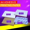 Aufkleber 100 Blätter / Pack A4 Kraftpapier Aufkleber Aufkleber Kleber Kleberpapier -Werbepapier für Laserdruckdruckerverpackungsbezeichnung