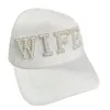 Ball Caps Bachelorette Party Pearl Letter itled hat невеста свадьба жених бейсбол миссис Миссис Дочерний аксессуар