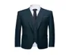 Handsome Business Slim Fit mens Suits Notched Collar One Button Three Piece SuitsJacketPants Wedding Tuxedos Dinner Party Prom 3956559