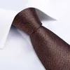 Szyfrowanie solidne brązowe niebieskie fioletowe męskie krawaty 8 cm szerokość jedwabna krawat dla mężczyzn Business Wedding krawat akcesoria gravatas Dropshipping Dibange 240407