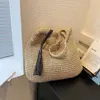 Sacs de plage décontractés Sac tissé de grande capacité pour le design de niche à la mode des femmes haut de gamme