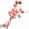 Decoratieve bloemen Imitatie Persimmon Fruitboom Branch Decoratie ornamenten droge nepbloemarrangement