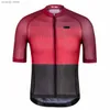 T-shirt maschile 2024 Nuovi scalatori estivi Short Seve Cycling Maglie da strada camicia aerote in maglia a cella aperta tessuto personalizzato H240407