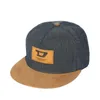 Szerokie brzegowe czapki wiadra Hip Hop Caps Flat Mens Street Fashion Cool Baseball Hat New Cowboy Design Q240403