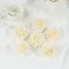 Fleurs décoratives 20pcs tête de fleur de haute qualité 7cm Chrysanthemum de soie artificielle pour décoration de mariage à la maison Scrapbooking blanc faux