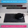 Bordmattor marknadsföring! 6 st elektriska induktionshällskyddsmattor Antislip Silikon Cooktop Scratch Cover Heat Isolated