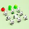 Gum 12 set/lot creative panda gum set schattige schrijftekening rubberen potlood gum voor kindercadeaus voor kinderen