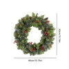 Decorative Flowers Christmas Hanging Garland Lighting Simulation Wreath Festival Theme Multifunctional Party Year Decor Props