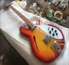 Custom whole high quality cherry red 4string bass guitar with customized service5067560