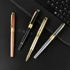 Fountain Pens Metal Signature Pen Black Pearl Neutral Business Gift Advertising Water H240423