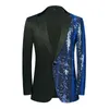 Suisses masculines 2024 Wave Sequin Sparkling Casual Trend Light Luxury Petit costume