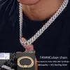 8-22 mm de qualité supérieure 925 Collier Moissanite en argent sterling pour les bijoux hip hop Miami Bling Cuban Link Chain Rock Trendy