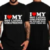 Eu amo minha namorada, eu amo minha camiseta de namorada latina y2k camiseta para homens camisetas de manga curta Harajuku