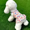 Hundkläder blommor sling mode solskyddsmedel husdjur leveranser valp chihuahua bichon poodle kläder kostym kjolar klänning