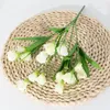 Decoratieve bloemen Diy Artificial Flower Silk Carnation 15 Hoofd Moederdag Familie verzameling bruiloftdecoratie Schieten rekwisieten