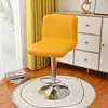 Couvrave de chaise tabouret haut en cuir couvercle élastique arrière pour la cuisine de cuisine El El imperméable Pu Tabinet Stretch Bar Sage