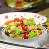 Din sets sets dinerbord huishouden serveer gebruiksvoorwerpen porseleinen saladeborden keramiek bloemen patroon