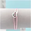 Pulseras de encanto Pulsera de acero inoxidable 3 color Hebilla de metal Cadera Tamaño ajustable Tamaño ajustable para mujeres Entreñamiento de gota de bricolaje JE DHN8V