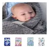 Casos Baby Minky Blanky New Coral Fleece Infant Swaddle Envelope Stroller Wrap para recém -nascidos cobertores de cama de bebê