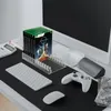 AquaUncle Video Game Storage Stand Compatibile con Xbox One Game Box e per le custodie di gioco Xbox Series S X, il supporto display dell'organizzatore acrilico si adatta fino a 12 dischi di gioco - Clear