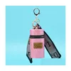 Nyckelringar Designer Mini Bag Silk Scarf Lipstick Aron Keychains Purse Pendant Car Keyring Chain For Women Drop Delivery Smycken Dhtie
