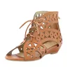 Sandals Open Toe Women's Hollow Out Retro Casual Wedges Ladies Gladiator Summer Trendy Leisure 2024