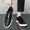 Casual Shoes Fashion Dress Men's Slip On Clubs Party Loafers Classic Black Leather For Men Formal Mariage Wedding Business