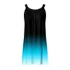 Casual Dresses Plus Size Summer For Women 2024 Ärmlös Pullover Tank Dress Gradient Spaghetti Strap Bohemian Beach Sundress