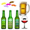 Vensterstickers 24 stks lip print wijnglas label siliconen charmes creatieve drinkmarkeringen feestcocktail marker tag borden food bar tool