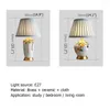 Table Lamps WPD Contemporary Lamp Brass Creative Ceramic LED Desk Light Decorative For Home