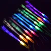 600 st LED Glow Fiber Wand Stick Light Up Wand Optic trollstav blinkande pinne blinkar för festgavar