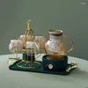 Teaware sets jy fruit theepot elektrische verwarming afternoon tea set complete woonkamer