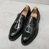 Chaussures décontractées Men de bureau Fashion Soft Moccasins Muisseurs en cuir de haute qualité