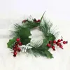 Decoratieve bloemen open haard badkamer decoraties gesimuleerde krans voor zijden doek blad kersthouder ring