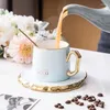 Чашки блюдцы керамика золотой ободок кофейня и блюдца обрабатывать чайный сок