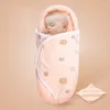 Couvertures couvertures enveloppe de swaddle de bébé hibobi pour le sac de couchage en coton épais doux et nourrisson avec des ailes réglables