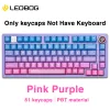 Accessoires Leobog PBT KEYCAPS 81 touches cinq colorants latéraux sublimation PBT MATÉRIEL CECHARGE COUPE CLÉ pour le kit clavier bricolage