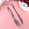 Disposable Dinnerware Cutlery Serving Spoons Party Tableware Plastic Utensils Supplies Single Use Dinner Plates Set