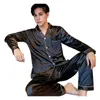 Gym Kleding 5xl Silk Pyjama voor man 2 -delige pyjamas mannen broek Suite Sleepwear set