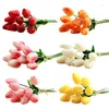 Fleurs décoratives 10pcs Bouquet de fleur de tulipe artificielle faux pour décoration de mariage jardin