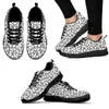 Casual Shoes INSTANTARTS Cartoon Dental Pattern Ladies Spring Flat Breathable Air Mesh Sneakers Women's Lace Up