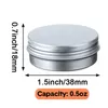 Storage Bottles 200Pcs Aluminum Jars 10ml Empty Cosmetic Metal Tin Containers