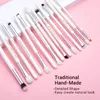 Jessup Professional Makeup Brushs Set 15pcs Make Up Brush Pearl White/Silver Tools Комплект для глаз натуральные синтетические волосы 240327