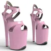 Sandals 20cm/8inches Shiny PU Upper Electroplate Platform High Heel Sexy Model Shoes Pole Dance 329