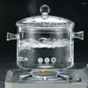 Teaware Sets Glass Pot Transparent Double Ear Induction Cooker Can Be Heated Stock High Borosilicate Large Capacity Boiling