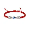 Bracelets de charme Blue Evil Eye tressé Chaînes de corde pour femmes Men Turtle Elephant Hamsa Hand Red String Part Gift Bijoux Drop Livraison Dhccn