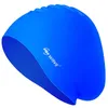 Elastisches Silicon Schwimmhut Gummi wasserdichtes Schutz Ohren Langes Haar Sport Sport Schwimmbad Reine Mütze Frauen Erwachsene 240403